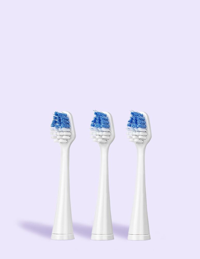 Vibrite Sonic Electric Toothbrush Heads Replacement (Set of 3), , small