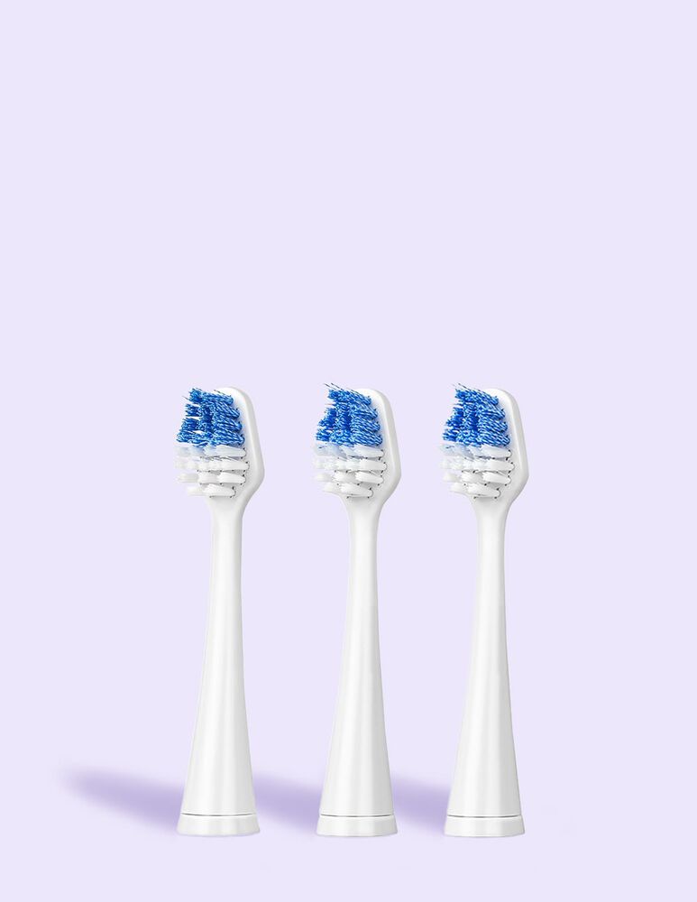 Vibrite® Sonic Electric Toothbrush Heads Replacement (Set of 3), , main