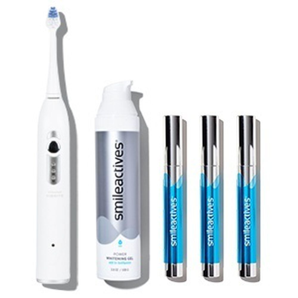 5-Piece 90-Day Entry - Power Whitening Gel, Advanced Teeth Whitening Pen Trio (Vanilla Mint), and Vibrite Sonic Toothbrush, , main